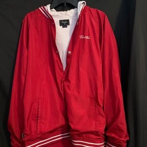 Red Primitive Varsity Jacket